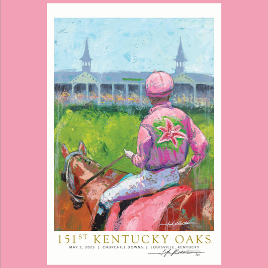 KENTUCKY OAKS 151 – GOLD FOIL LIMITED EDITION PRINT